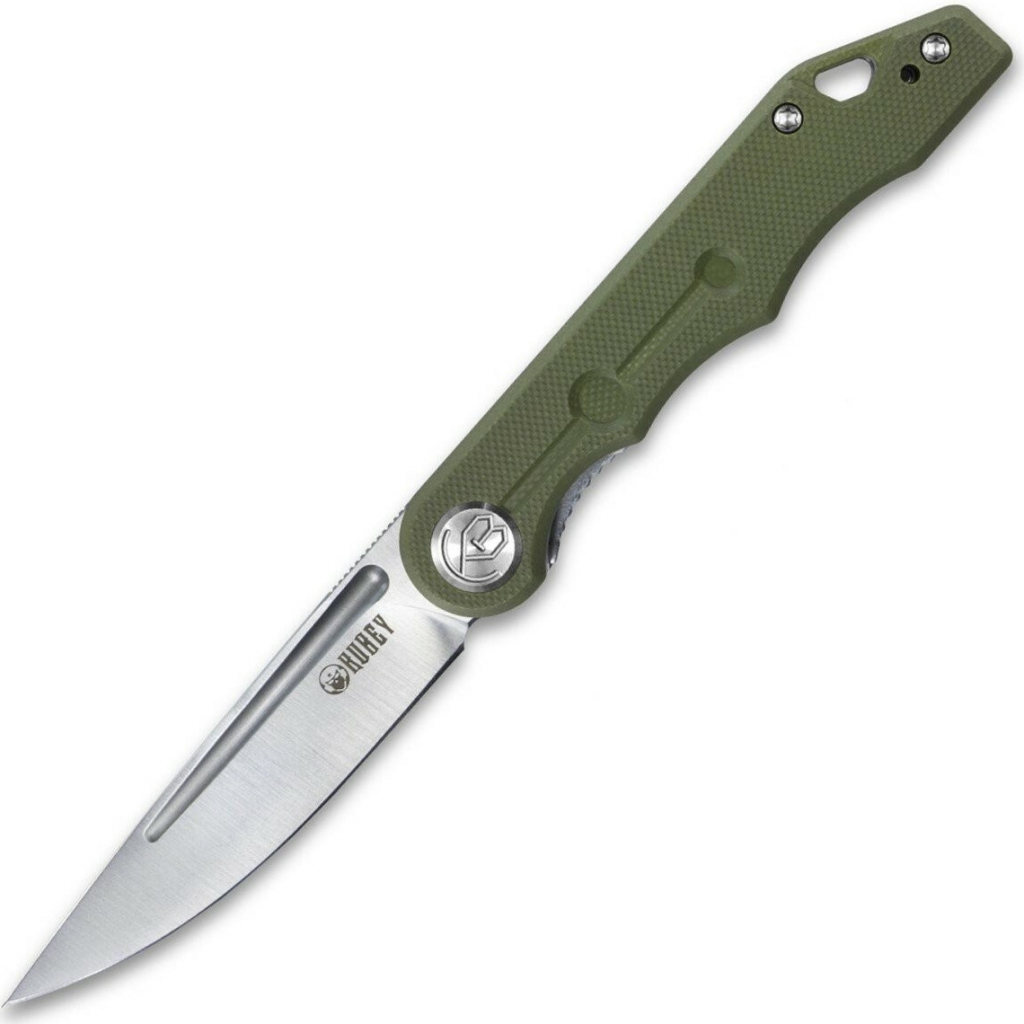 KUBEY Mizo Liner Lock Front Flipper Folding Knife G10 Handle KU2101D