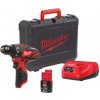 Milwaukee - vŕtačka/skrutkovač s AKU 2Ah 12V 30Nm 4933479439
