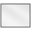Mexen Loft, obdĺžnikové kúpeľňové zrkadlo 50 x 40 cm, farba rámu čierna matná, 9852-050-040-000-70