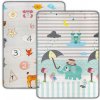 Obojstranná penová podložka Milly Mally Kinder Digits and Elephant 178x120 cm
