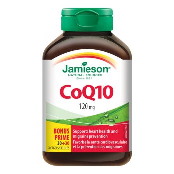 Jamieson Koenzým Q10 120 mg 60 kapsúl