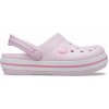 Detská nazúvacia obuv Crocs, CROCBAND CLOG K ružová,biela, 30/31