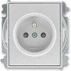 ABB 6619E-A06357 08 Time Jednoduchá zásuvka, chránená, s uzávermi, bezskrutkové svorky