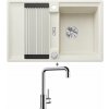 Blanco ADIRA 45 S biela soft s excentrom 527590 + Blanco MILI chróm 519413