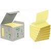 Samolepiace Z-Bločky Post-it recyklované, 76x76 mm, žlté