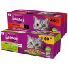 WHISKAS Adult sáčky 40 x 85 g Zmiešané príchute - vlhké krmivo pre dospelé mačky, v želé + WHISKAS Adult sáčky 40 x 85 g Klasické jedlá