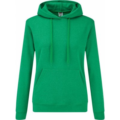 Fruit of the Loom F.O.L. Classic Lady-Fit Hooded Sweat 16.2038 retro heather green