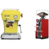 Ascaso Dream PID, Sun Yellow + Eureka Mignon Libra, CR ferrari red