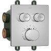 Sapho Smart Select - Termostatická sprchová batéria pod omietku, na 2 spotrebiče, s telesom, chróm RP042