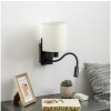 Brilagi | Brilagi - LED Nástenná lampa NUBILA 1xE27/25W/230V + LED/3W čierna/krémová | BG1558R