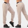 NEBBIA - Tepláky dámske s elastickým pásom ICONIC 408 (cream) - L