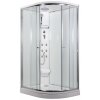 Arttec SIRIUS 120 x 90 cm - Masážní sprchový box model 5 chinchilla sklo levá vanička