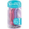 GILLETTE Venus3 colors 6 ks - Gillette Simply Venus 3 Plus 6 ks