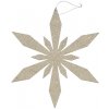 DECOLED Vianočná ozdoba snehová vločka II, priemer 80 cm, zlatá, preglejka, vonkajšia