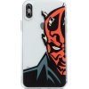 AppleMix Kryt STAR WARS pre Apple iPhone X / Xs - Darth Maul - gumový - priehľadný
