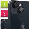 2x Sklo na fotoaparát pre Apple iPhone 13 / 13 Mini (Na objektívy, Čierne, 9H)