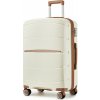 Kono 2591 Kufor spinner 55cm Krémová Polypropylen