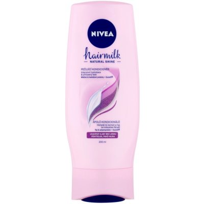 NIVEA Hairmilk Natural Shine ošetrujúci kondicionér 200 ml