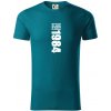 Limited edition 1984 pruh - Tričko z organickej bavlny - 3XL ( Petrolejová )