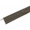 ALFIstyle WPC Obkladový panel - Lamela vystúpená, Rohová lišta, Sivá, 2900x25x25 mm