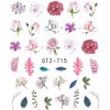 Allepaznokcie Ozdobné nálepky vodné farebné STZ-715