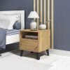 Komoda Rita nočný stolík na nožíčkách so zásuvkou 40x45x39cm dub artisan
