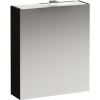 Zrkadlová skrinka s osvetlením Laufen BASE 60x18,5x70 cm čierna H4027511102631