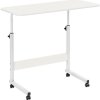Výškovo nastaviteľný stôl na notebook 80x40 cm biely