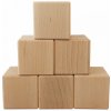 Veľké drevené kocky 5,5cm prírodné - BUK