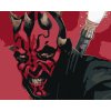 Diamantové maľovanie - PORTRÉT DARTH MAUL Rámovanie: vypnuté plátno na rám, Rozmer: 40x50 cm