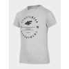 4F HJL22-JTSM003 COLD LIGHT GREY MELANGE Detské tričko EU 122 LIGHT GREY MEL