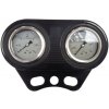 Dvojitý horizontálny panel – dva glycerínové manometre (manometer)