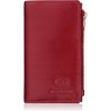 Dámska kožená peňaženka veľká červená štýlová s RFID ochranou Paolo Peruzzi