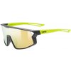 uvex športové okuliare skyryse jr. black-yellow matt/mirror yellow s3