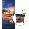 Ontario Puppy Large Chicken & Sweet Potatoes 12 kg + Rabbit Snack 500g ZADARMO