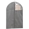Látkový ochranný obal na oblek, šaty, košele, sivý, NON-W 60 x 90 cm