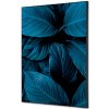 Jansen Display Textilné dekorácie na stenu A2 Listy rastlín Modrá, 420 x 594 mm