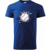 Baseball lopta v triku - Tričko extra veľké (5-8XL) - 5XL ( Kráľovská modrá )