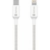 Tactical Stitch Thread Cable USB-C/Lightning 1m White