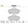 VALEO Sada brzdových platničiek kotúčovej brzdy 598022