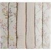 KikkaBoo Plienky mušelínové 30x30 cm Secret Garden Beige 6ks