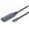 Gembird adaptér USB-C (M) na VGA (F), 0.15m kábel, šedý A-USB3C-VGA-01