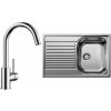 Blanco SET 04-C 25 TIPO 45 S COMPACT PŘÍRODNÍ LESK + MIDA CHROM