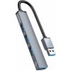 Orico AH-13 HUB adaptér USB - USB 3.0 / 3x USB 2.0, šedý