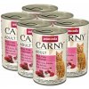 Animonda Carny Adult hovädzie, morčacie mäso a krevety 6 x 400 g