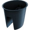 Prosperplast Kvetináč na zábradlie RATOLLA OVAL 29,8 cm - farba: antracitová