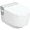 Geberit AquaClean - Elektronický bidet Mera Comfort s keramikou, závesný, TurboFlush, SoftClosing, KeraTect, biela/lesklý chróm 146.210.21.1