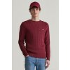 SVETER GANT COTTON CABLE C-NECK WINE RED