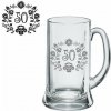 Poháre JTF Pivný polliter 0,5 l Jubileum 50 rokov motív kvetinky (KP01-50)