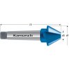 Karnasch 4030350400 | Kužeľový a odihlovací záhlbník podľa DIN 334 tvar D 60° povlakované s Morse kužeľom 40,0x12,5-150,0 mm, Morse kužeľ 3